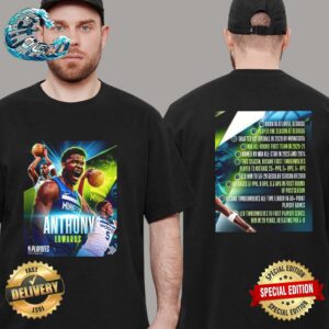 The Rise Of Anthony Edwards Minnesota Timberwolves NBA Two Sides Print Unisex T-Shirt