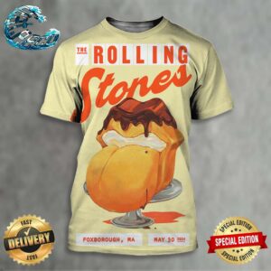 The Rolling Stones Hackney Diamonds ’24 Poster In Foxborough MA On May 30 2024 All Over Print Shirt