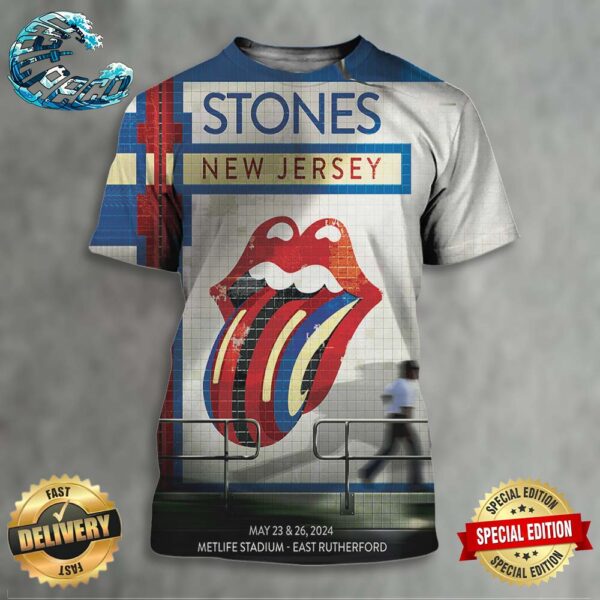 The Rolling Stones Hackney Diamonds Tour 2024 At Metlife Stadium In East Rutherford New Jersey On May 23 And 26 2024 All Over Print Shirt