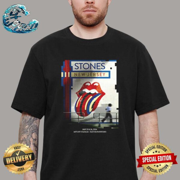 The Rolling Stones Hackney Diamonds Tour 2024 At Metlife Stadium In East Rutherford New Jersey On May 23 And 26 2024 Vintage T-Shirt