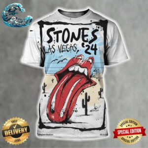 The Rolling Stones Poster On May 11 2024 At Allegiant Stadium In Las Vegas All Over Print Shirt
