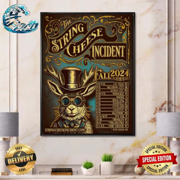 The String Cheese Incident Fall Tour 2024 Home Decor Poster Canvas