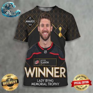 This Year’s Lady Byng Memorial Trophy Winner Is Jaccob Slavin Of The Carolina Hurricanes NHL Awards 2024 All Over Print Shirt