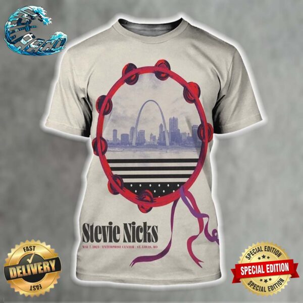 Tonight Poster For Stevie Nicks At Enterprise Center In St Louis On May 7 2024 All Over Print Shirt