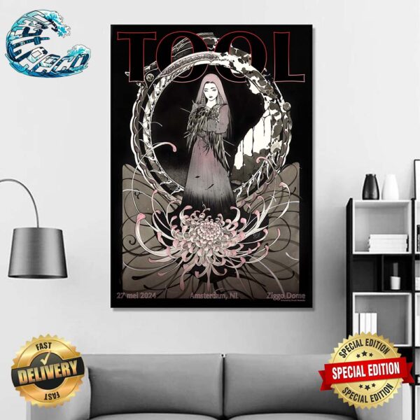 Tool Effing Tool Limited Merch Poster At The Ziggo Dome In Amsterdam NL On Mei 27 2024 Wall Decor Poster Canvas