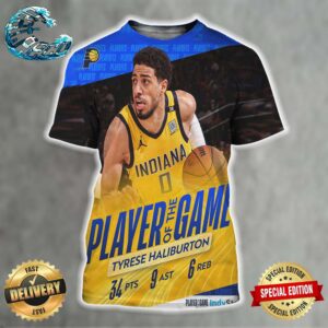 Tyrese Haliburton Indiana Pacers Player Of The Game All Over Print Shirt