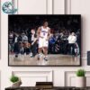 Tyrese Maxey Philadelphia 76ers 2024 Eastern Conference Playoffs First Round Game 5 Vs New York Knicks 3-Pointer Photograph Poster Canvas