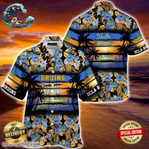 UCLA Bruins Summer Beach Hawaiian Shirt Hibiscus Pattern For Sports Fan
