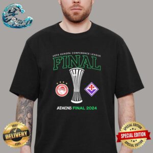 UEFA Europa Conference League Final Athens Final 2024 Matchup Olympiakos Vs Fiorentina Unisex T-Shirt