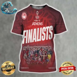 UEFA Europa Conference League Olympiakos FC Poster Road To Athens Finalists All Over Print Shirt