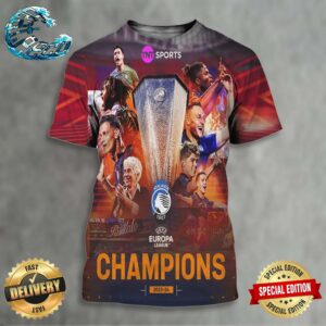 UEFA Europa League Champions 2023-24 Is Atalanta All Over Print Shirt