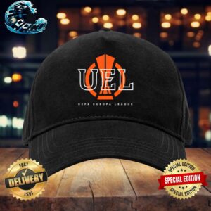 UEFA Europa League UEL Black Unisex Cap Snapback Hat