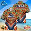 UTSA Roadrunners NCAA Mens Floral Button Up Hawaiian Shirt