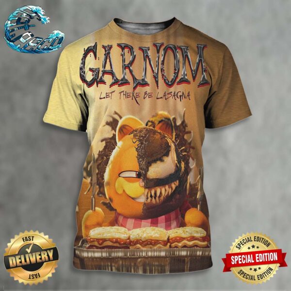 Venom Let There Be Carnage Insprired Poster For The Garfield Movie All Over Print Shirt