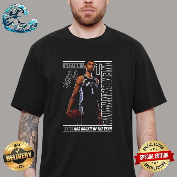 Victor Wembanyama San Antonio Spurs 2024 NBA Rookie of the Year Perimeter Shooting Premium T-Shirt