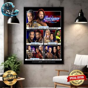 WWE Backlash 2024 All Match Cards Home Decor Poster Canvas