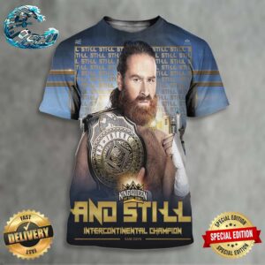 WWE King And Queen Of The Ring Sami Zayn And Still Intercontinental Champion All Over Print Shirt