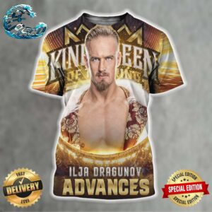 WWE King And Queen Of The Ring Tournament Ilja Dragunov Advances All Over Print Shirt