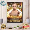 WWE King And Queen Of The Ring Tournament Gunther Advances Poster Canvas