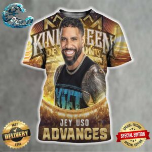 WWE King And Queen Of The Ring Tournament Jey Uso Advances All Over Print Shirt