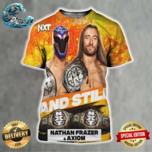 WWE NXT Nathan Frazer And Axiom Take Down The D’Angelo Family To Remain NXT Tag Team Champions All Over Print Shirt