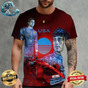 Welcome Carlos Sainz And Charles Leclerc To Miami Grand Prix 2024 All Over Print Shirt