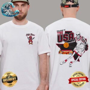 Welcome To The USA Pocket Two Sides Print Unisex T-Shirt