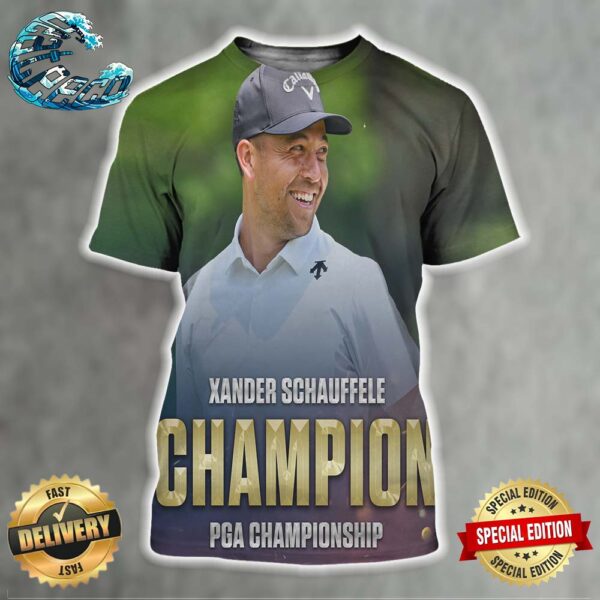 Xander Schauffele Champion Wins The 2024 PGA Championship For His First Major Victory All Over Print Shirt