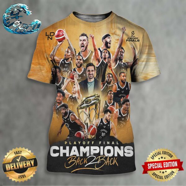 Your 2024 Back 2 Back Playoff Final Champions Are London Lions All Over Print Shirt