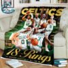 2023-24 NBA Champions Boston Celtics SLAM Presents 18 Rings The Greatest Franchise Of All Time Fleece Blanket