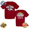 Oklahoma Sooners 2024 NCAA Softball Women’s College World Series Champions Schedule Two Sides Print Classic T-Shirt