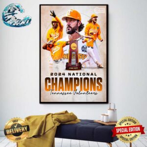 2024 National Champions Tennessee Volunteers First Time In Program History Home Decor Poster Canvas