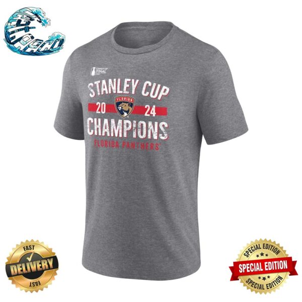 2024 Stanley Cup Champions Florida Panthers Throwback Tri-Blend Classic T-Shirt
