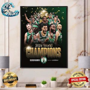 2024 World Champions Boston Celtics NBA Playoffs 2024 Home Decor Poster Canvas