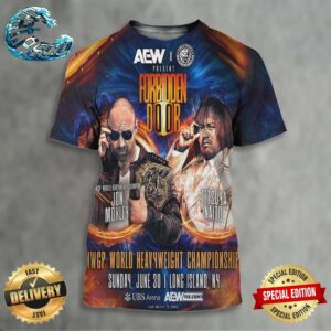 AEW x NJPW x Forbidden Door IWGP World Heavyweight Title Matchup Jon Moxley Vs Tetsuya Naito On Sunday June 30 In Long Island NY 3D Shirt