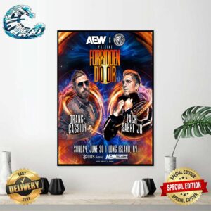 AEW x NJPW x Forbidden Door Matchup Orange Cassidy Vs Zack Sabre Jr On Sunday June 30 At UBS Arena In Long Island NY Poster Canvas