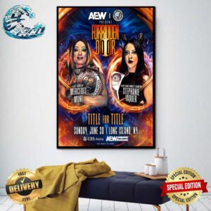 AEW x NJPW x Forbidden Door Title For Title Matchup Mercedes Mone Vs Stephanie Vaquer On Sunday June 30 At UBS Arena In Long Island NY Poster Canvas