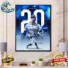 Congrats Aaron Judge New York Yankees Is The First To 20 Home Runs MLB Wall Decor Poster Canvas