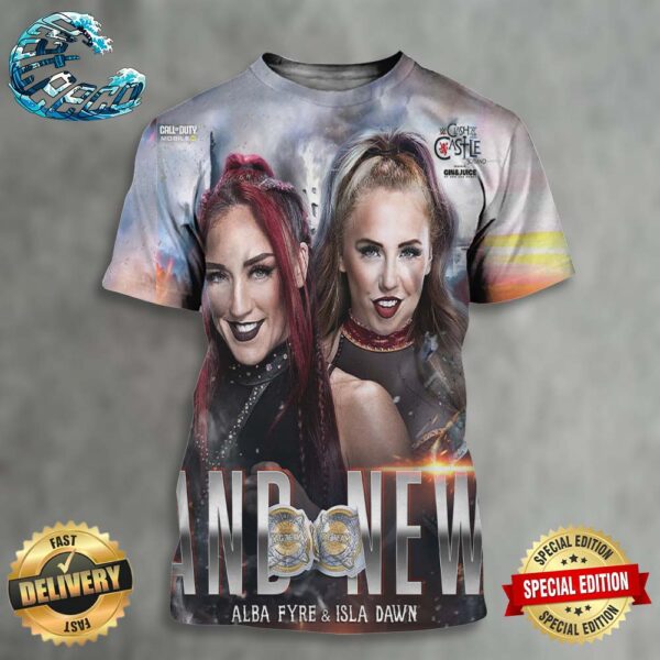 Alba Fyre And Isla Dawn And New WWE Women’s Tag Team Champions WWE Clash At The Castle Scotland 2024 All Over Print Shirt