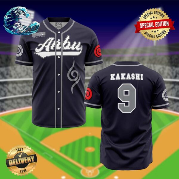 Anbu Kakashi Naruto Baseball Jersey