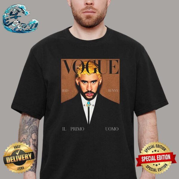 Bad Bunny Graces The Cover Of Vogue Italia By Rafael Pavarotti Unisex T-Shirt