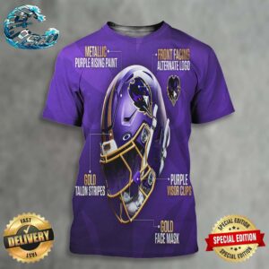 Baltimore Ravens NFL New Season Helmet Details All Over Print Shirt