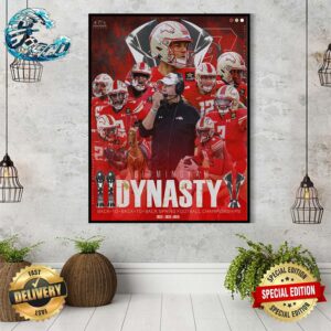 Birmingham Stallions Dynasty Back-To-Back Spring Football Champions 2022-2023-2024 Home Decor Poster Canvas
