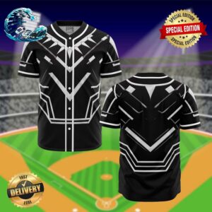 Black Panther Cosplay Marvel Baseball Jersey