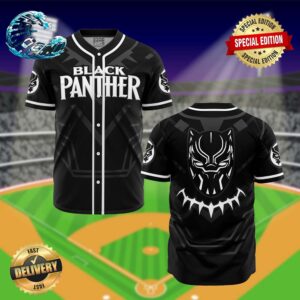 Black Panther Marvel Baseball Jersey
