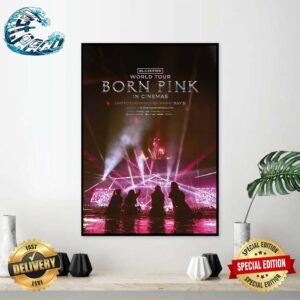 Blackpink Announces New Tour Movie Blackpink World Tour Born Pink In Cinemas Out July 31st Home Decor Poster Canvas