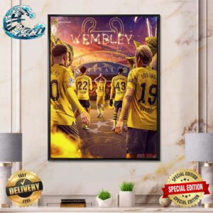 Borussia Dortmund Wembley UEFA Champions League Final 2024 Home Decor Poster Canvas