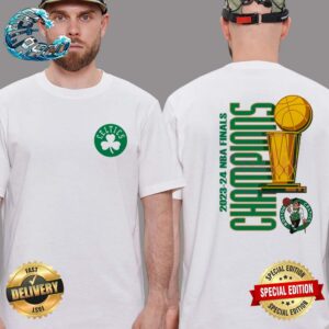 Boston Celtics 2023-2024 NBA Finals Champions Two Sides Print Vintage T-Shirt