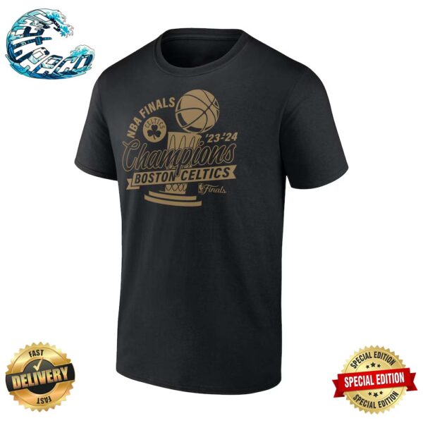 Boston Celtics 2024 NBA Finals Champions Defensive Rotation Trophy Unisex T-Shirt