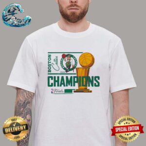 Boston Celtics 2024 NBA Finals Champions Trophy Vintage T-Shirt